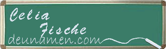 Celia Fische Visitenkarte